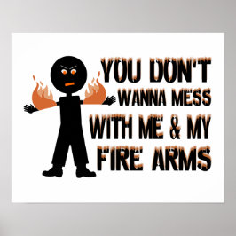 Póster No te metas con mis armas de fuego