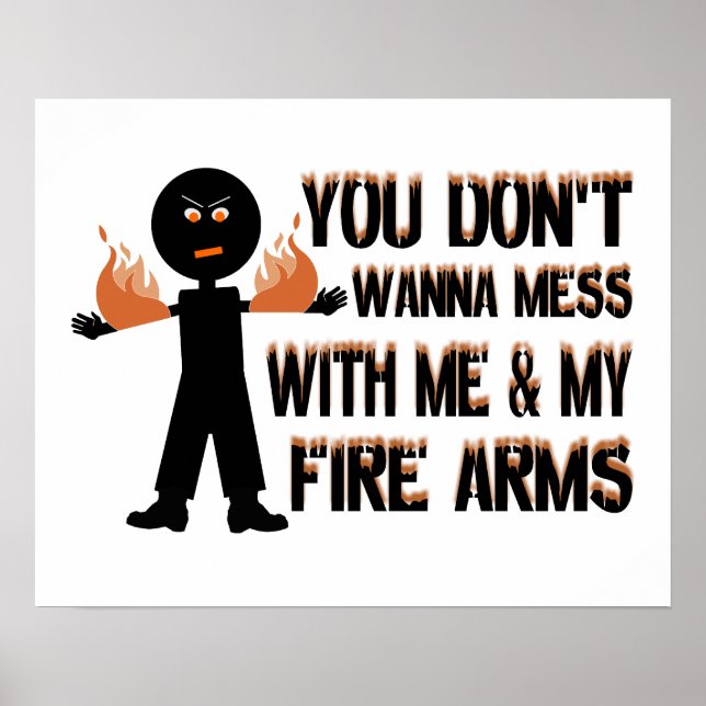 Póster No te metas con mis armas de fuego (Frente)