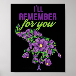 Póster No Te Olvidaré Alzheimer Alzheimers Awarenes