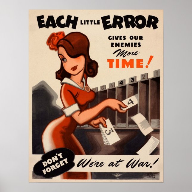 Póster ¡No te olvides! ¡Estamos en guerra! (Frente)