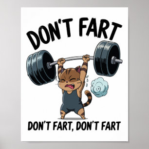 Póster No te Pedes Gracia Gimnasio Fitness Gato Entrenami
