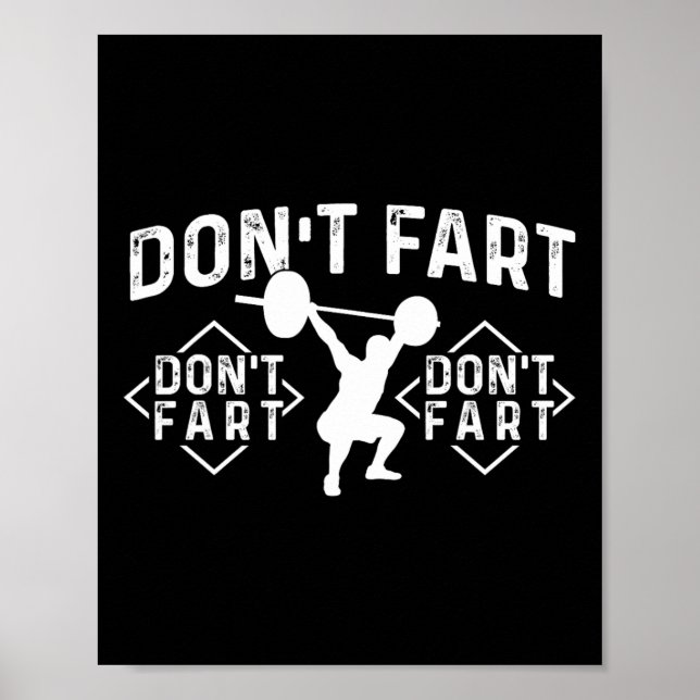Póster No te Pegas - Entrenamiento Gimnasio Levantamiento (Frente)
