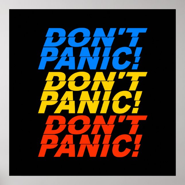Póster ¡No te pongas en pánico! poster (Frente)
