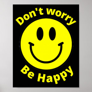 Póster No te preocupes Feliz Sol Felicidad
