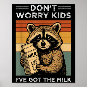 Póster No te preocupes niños, tengo la grasa retro gracio