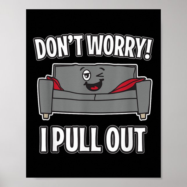 Póster No te preocupes, saco el sofá Funny Sleeper Sofa (Frente)