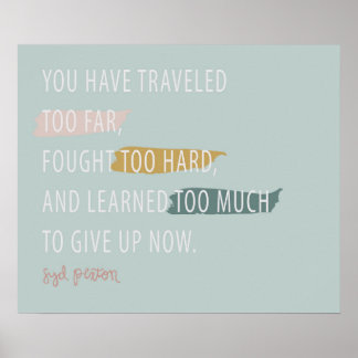 Póster No te rindas