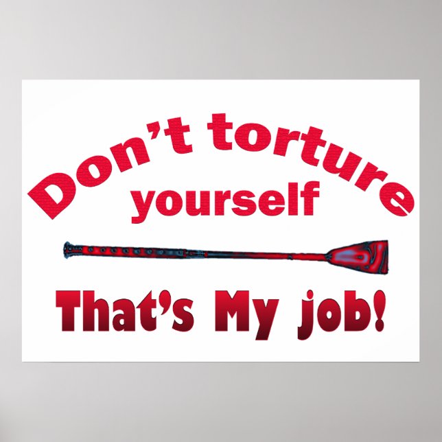 Póster No te tortures a ti mismo (Frente)
