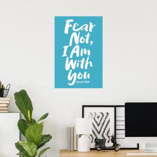 Póster NO TEMAS, ESTOY contigo Fe Religiosa Dios Jesús