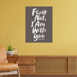 Póster NO TEMAS, ESTOY contigo Fe Religiosa Dios Jesús