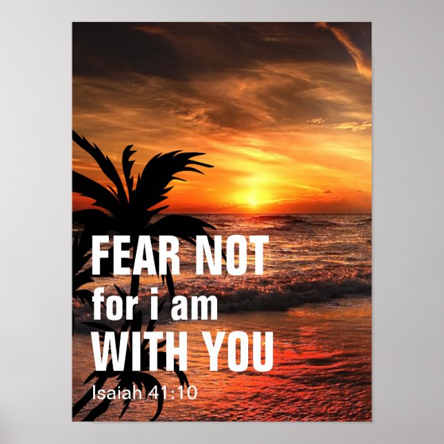 Póster NO TEMAS PORQUE ESTOY CONTIGO (Isaiah 41:10) (Frente)
