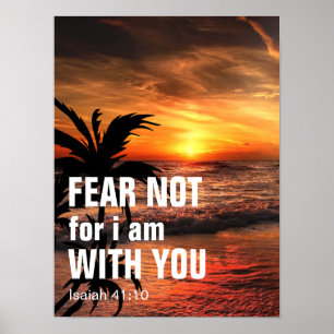 Póster NO TEMAS PORQUE YO ESTOY CONTIGO (isaiah 41:10)