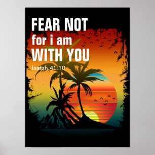 Póster NO TEMAS PORQUE YO ESTOY CONTIGO (isaiah 41:10)