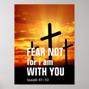 Póster NO TEMAS PORQUE YO ESTOY CONTIGO (isaiah 41:10)
