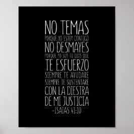 Póster No Temas, Porque Yo Estoy Contigo, Isaías 41:10