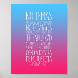 Póster No Temas, Porque Yo Estoy Contigo, Isaías 41:10