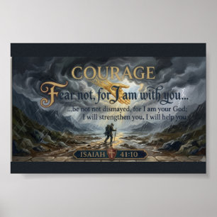 Póster No Temas Porque Yo Estoy Contigo Isaías 41:10 Ar