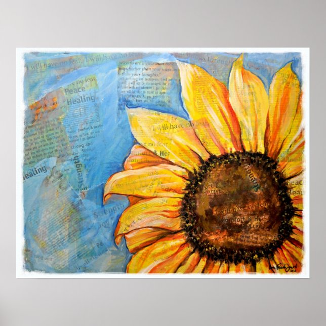 Póster No tengas miedo del Poster del girasol (Frente)
