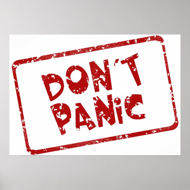 Póster No tengas pánico (Frente)