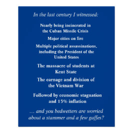 Póster No tengas tanto miedo de apoyar a Joe Biden