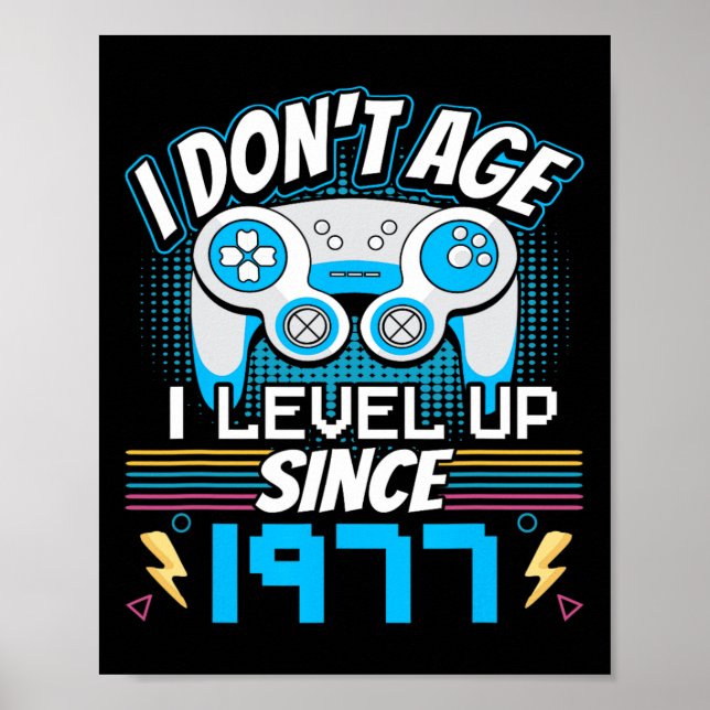 Póster No tengo edad y me levanto desde 1977 jugando con  (Frente)