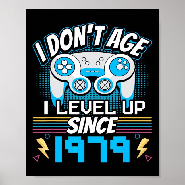Póster No tengo edad y me levanto desde 1979 jugando con  (Frente)