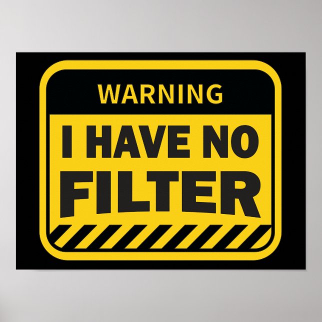 Póster No Tengo Poster De Filtro (Frente)