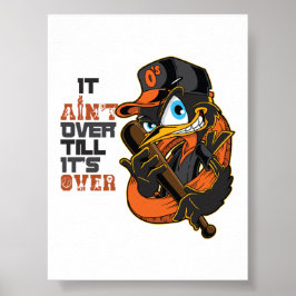 Póster No Terminó Hasta Que Termina Motivación de Béisbol