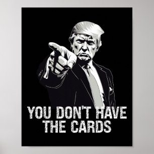 Póster No Tienes Cartas Donald Trump EE. UU. Vs Ucrania