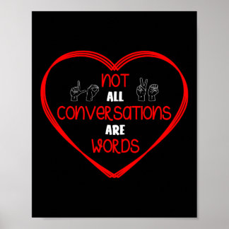 Póster No Todas Las Conversaciones Son Palabras Lenguaje