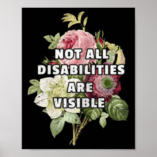 Póster No Todas Las Discapacidades Son Fibromialgia Visib