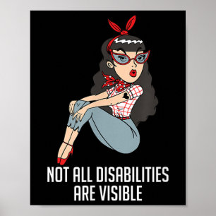 Póster No Todas Las Discapacidades Son Visibles Awa De Sa
