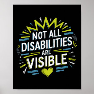 Póster No Todas Las Discapacidades Son Visibles Cool Disc