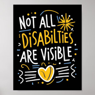Póster No todas las discapacidades son visibles ocultas i