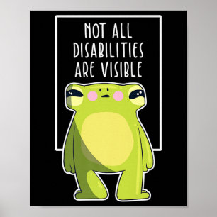 Póster No Todas Las Discapacidades Son Visibles Para El H
