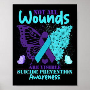 Póster No Todas Las Heridas Son Conciencia Del Suicidio V