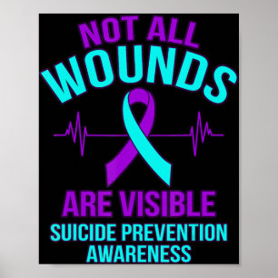 Póster No Todas Las Heridas Son Visibles Conciencia Del S