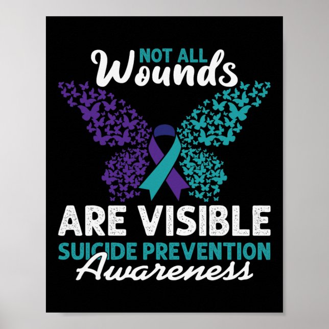 Póster No Todas Las Heridas Son Visibles Conciencia Del S (Frente)