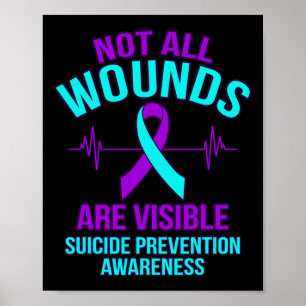 Póster No Todas Las Heridas Son Visibles Conciencia Del S