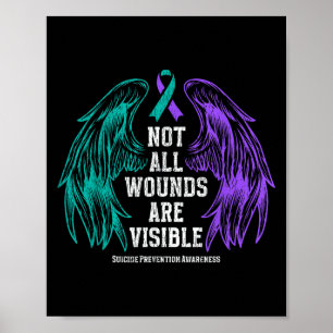 Póster No todas las heridas son visibles Prevención del s