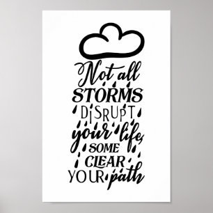 Póster No todas las tormentas están en peligro