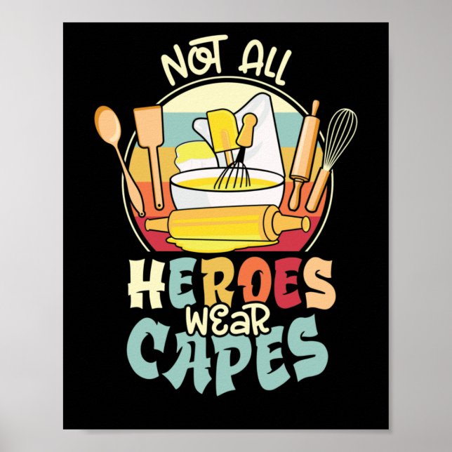 Póster No todos los héroes llevan gorras de almuerzo esco (Frente)