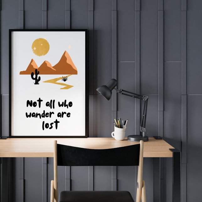 Póster No todos los que caminan están perdidos - Ilustrac (Subido por el creador)