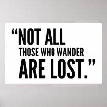 No todos los que deambulan están perdidos