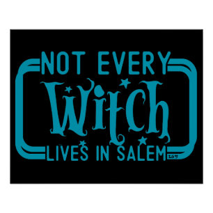 Póster NO TODOS VIVEN EN SALEM Halloween gracioso