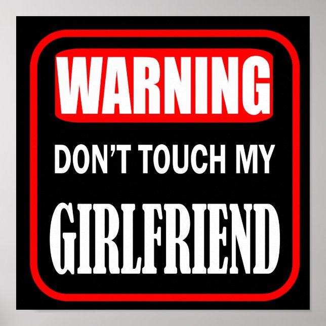 Póster no toques a mi novia (Frente)