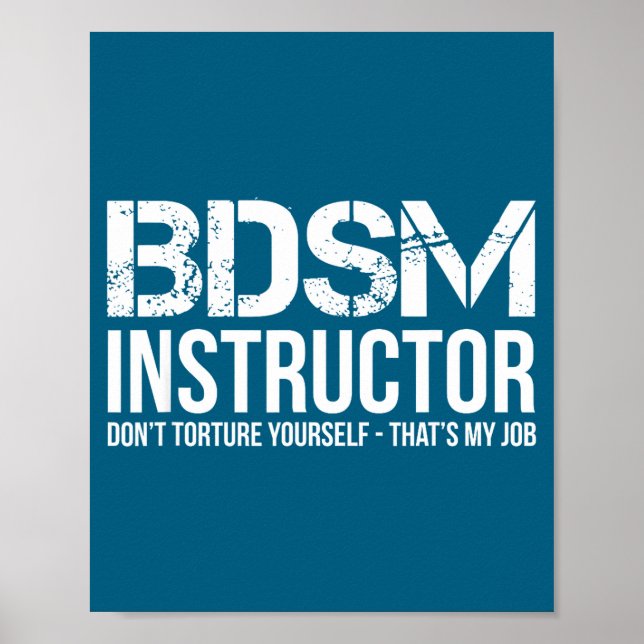 Póster No Tortures a tu Instructor (Frente)