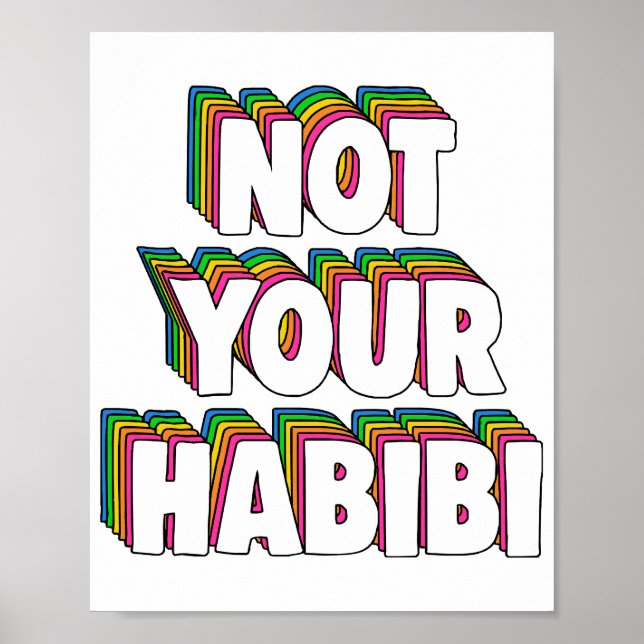Póster No tu Habibi (Frente)