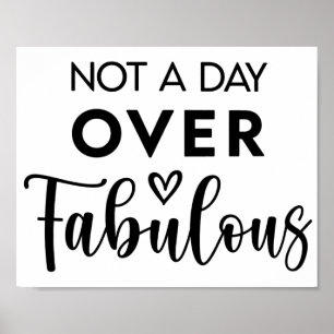 Póster No un día más que fabuloso – divertido dicho de cu