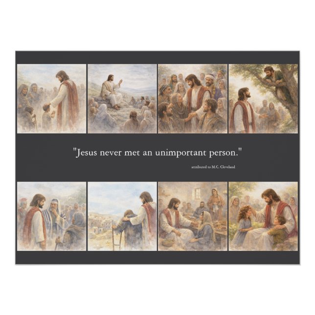 Póster No unimportant person (Anverso)